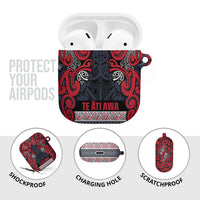 Aotearoa Iwi Te ati Awa AirPods Case Maori Wharenui House Tribal Pattern