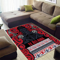 Aotearoa Iwi Te ati Awa Area Rug Maori Wharenui House Tribal Pattern