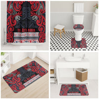 Aotearoa Iwi Te ati Awa Bathroom Set Maori Wharenui House Tribal Pattern