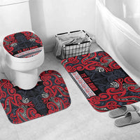 Aotearoa Iwi Te ati Awa Bathroom Set Maori Wharenui House Tribal Pattern