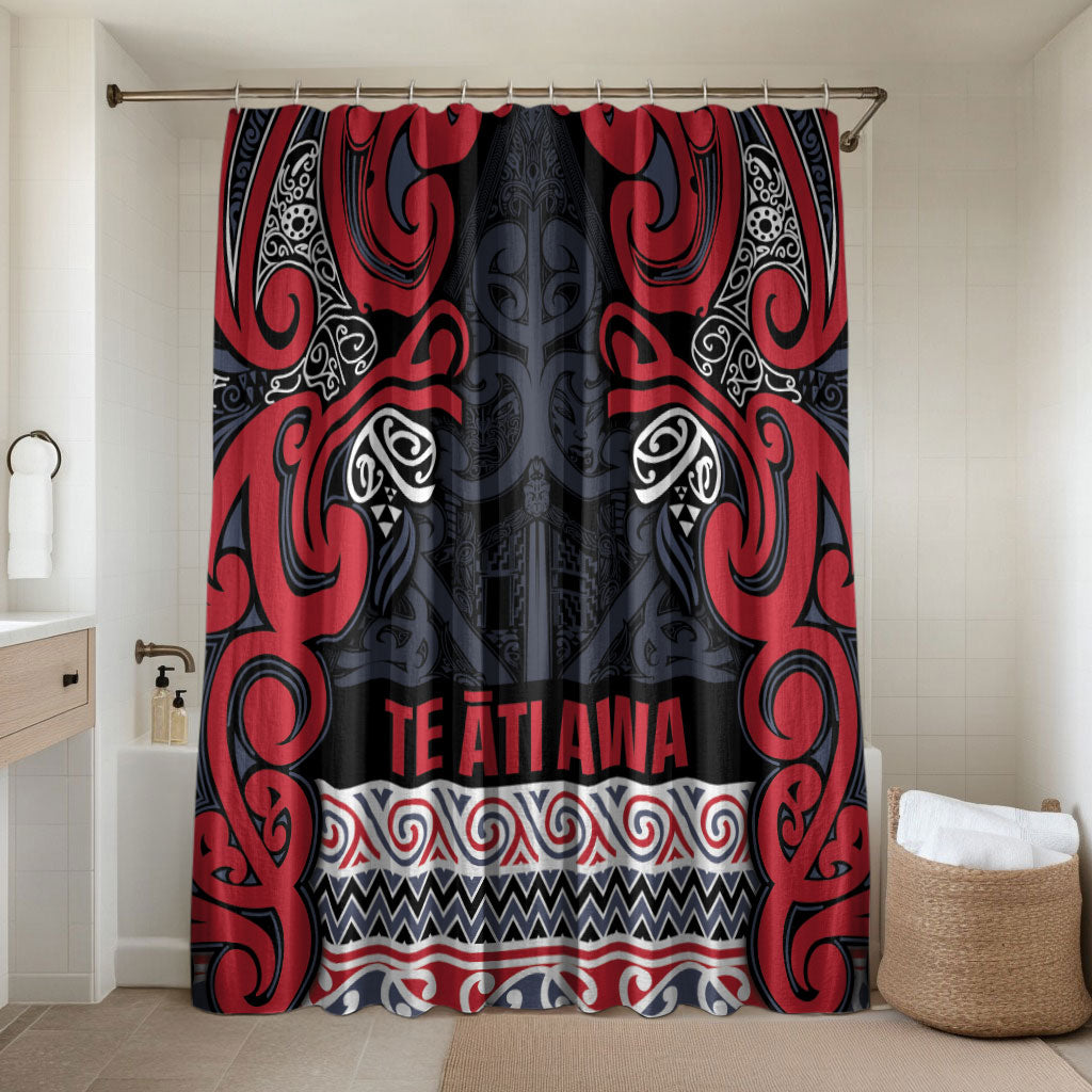 Aotearoa Iwi Te ati Awa Bathroom Set Maori Wharenui House Tribal Pattern