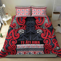 Aotearoa Iwi Te ati Awa Bedding Set Maori Wharenui House Tribal Pattern