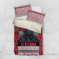 Aotearoa Iwi Te ati Awa Bedding Set Maori Wharenui House Tribal Pattern