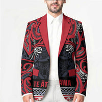 Aotearoa Iwi Te ati Awa Blazer Maori Wharenui House Tribal Pattern