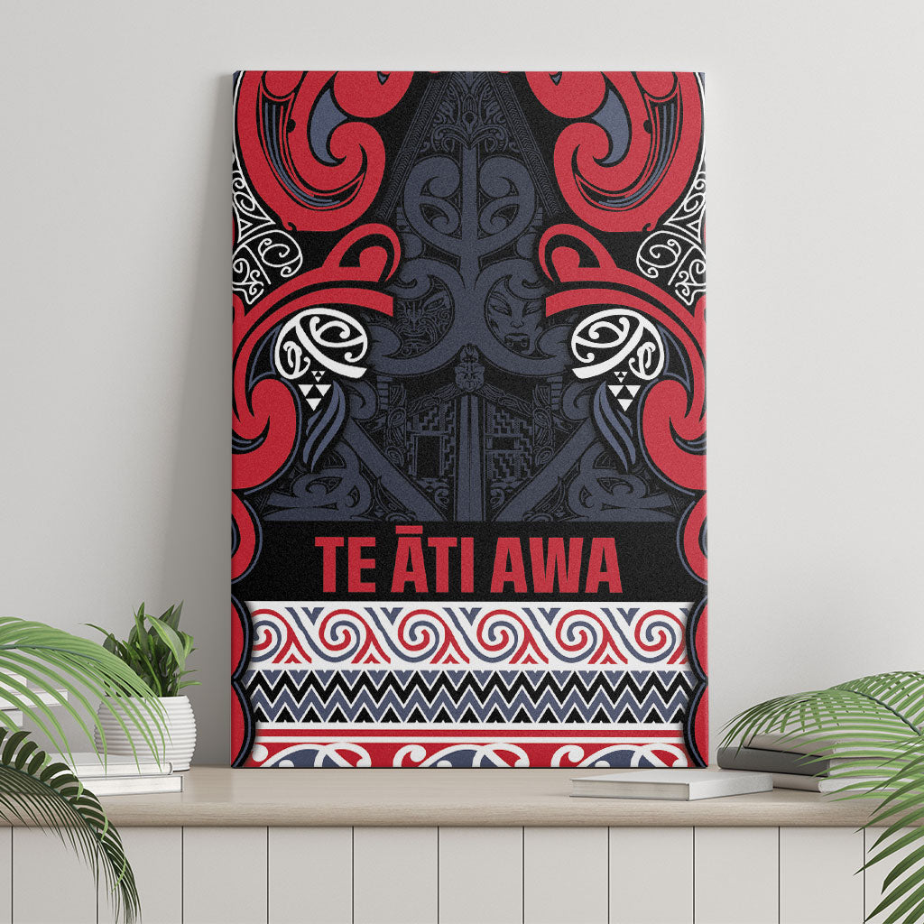 Aotearoa Iwi Te ati Awa Canvas Wall Art Maori Wharenui House Tribal Pattern