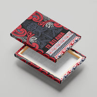 Aotearoa Iwi Te ati Awa Canvas Wall Art Maori Wharenui House Tribal Pattern