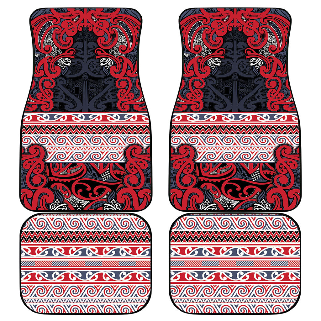 Aotearoa Iwi Te ati Awa Car Mats Maori Wharenui House Tribal Pattern