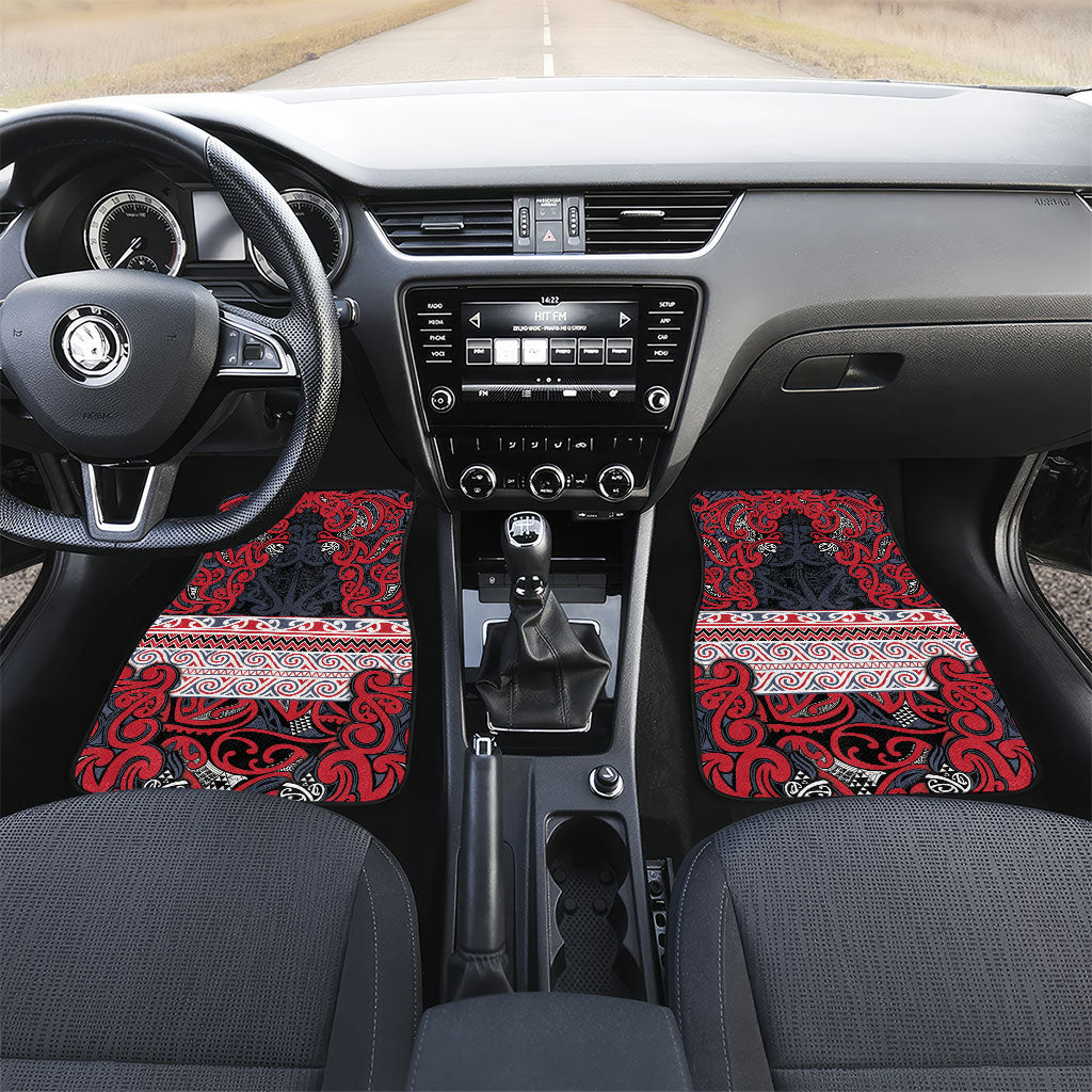 Aotearoa Iwi Te ati Awa Car Mats Maori Wharenui House Tribal Pattern