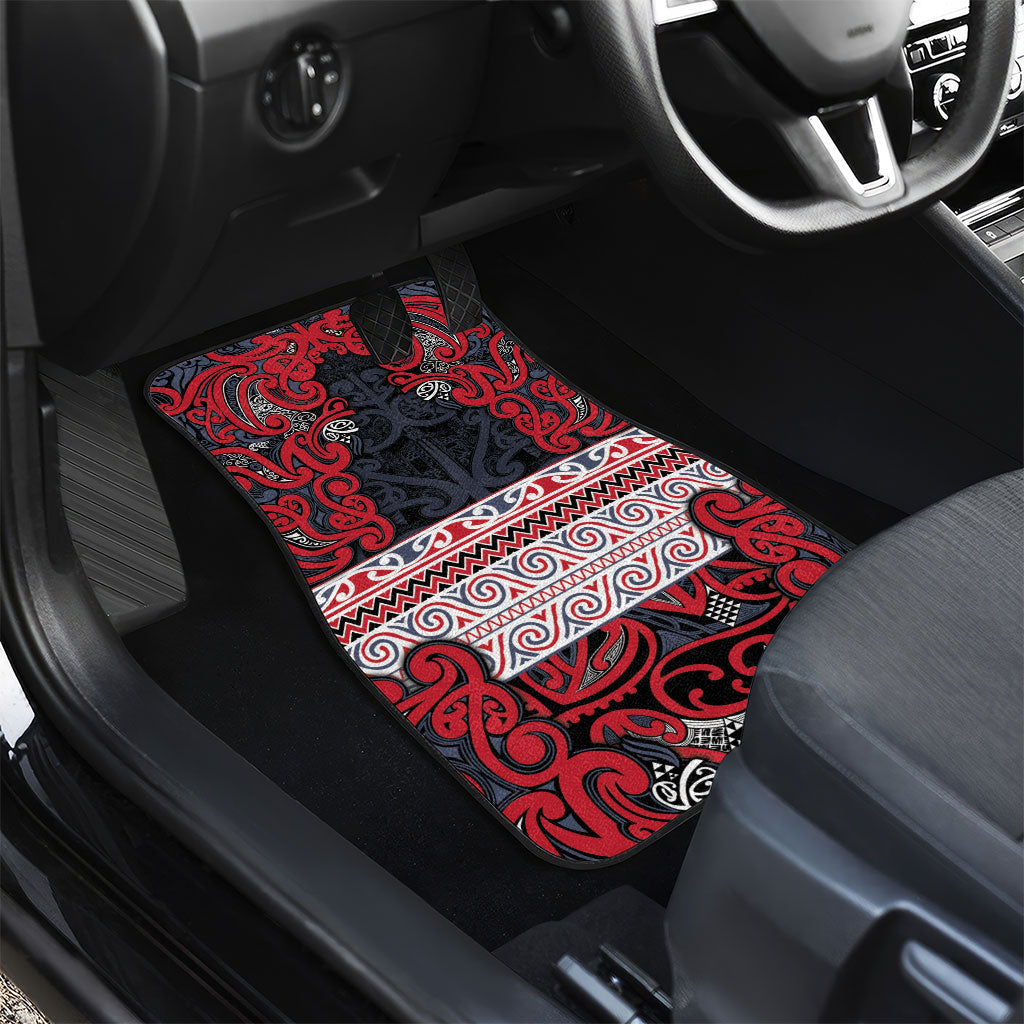 Aotearoa Iwi Te ati Awa Car Mats Maori Wharenui House Tribal Pattern