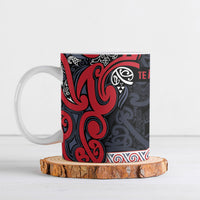 Aotearoa Iwi Te ati Awa Ceramic Mug Maori Wharenui House Tribal Pattern