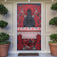 Aotearoa Iwi Te ati Awa Door Cover Maori Wharenui House Tribal Pattern