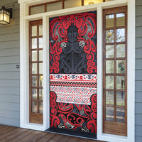 Aotearoa Iwi Te ati Awa Door Cover Maori Wharenui House Tribal Pattern