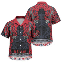 Aotearoa Iwi Te ati Awa Family Matching Off Shoulder Maxi Dress and Hawaiian Shirt Maori Wharenui House Tribal Pattern