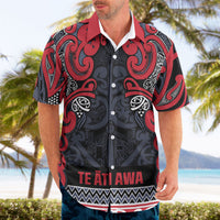 Aotearoa Iwi Te ati Awa Hawaiian Shirt Maori Wharenui House Tribal Pattern