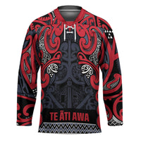 Aotearoa Iwi Te ati Awa Hockey Jersey Maori Wharenui House Tribal Pattern