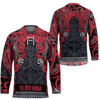 Aotearoa Iwi Te ati Awa Hockey Jersey Maori Wharenui House Tribal Pattern