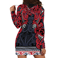 Aotearoa Iwi Te ati Awa Hoodie Dress Maori Wharenui House Tribal Pattern