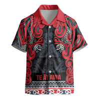 Aotearoa Iwi Te ati Awa Kid Hawaiian Shirt Maori Wharenui House Tribal Pattern