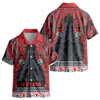 Aotearoa Iwi Te ati Awa Kid Hawaiian Shirt Maori Wharenui House Tribal Pattern