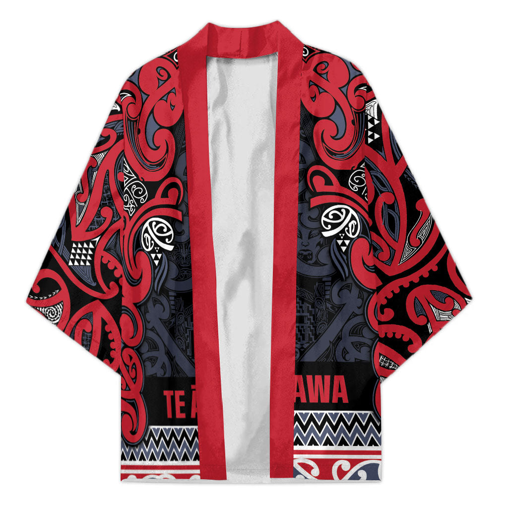 Aotearoa Iwi Te ati Awa Kimono Maori Wharenui House Tribal Pattern