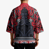 Aotearoa Iwi Te ati Awa Kimono Maori Wharenui House Tribal Pattern