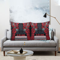 Aotearoa Iwi Te ati Awa Pillow Cover Maori Wharenui House Tribal Pattern