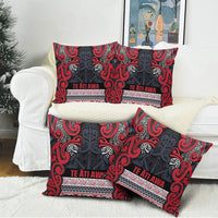 Aotearoa Iwi Te ati Awa Pillow Cover Maori Wharenui House Tribal Pattern