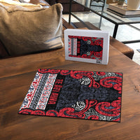 Aotearoa Iwi Te ati Awa Puzzle Maori Wharenui House Tribal Pattern
