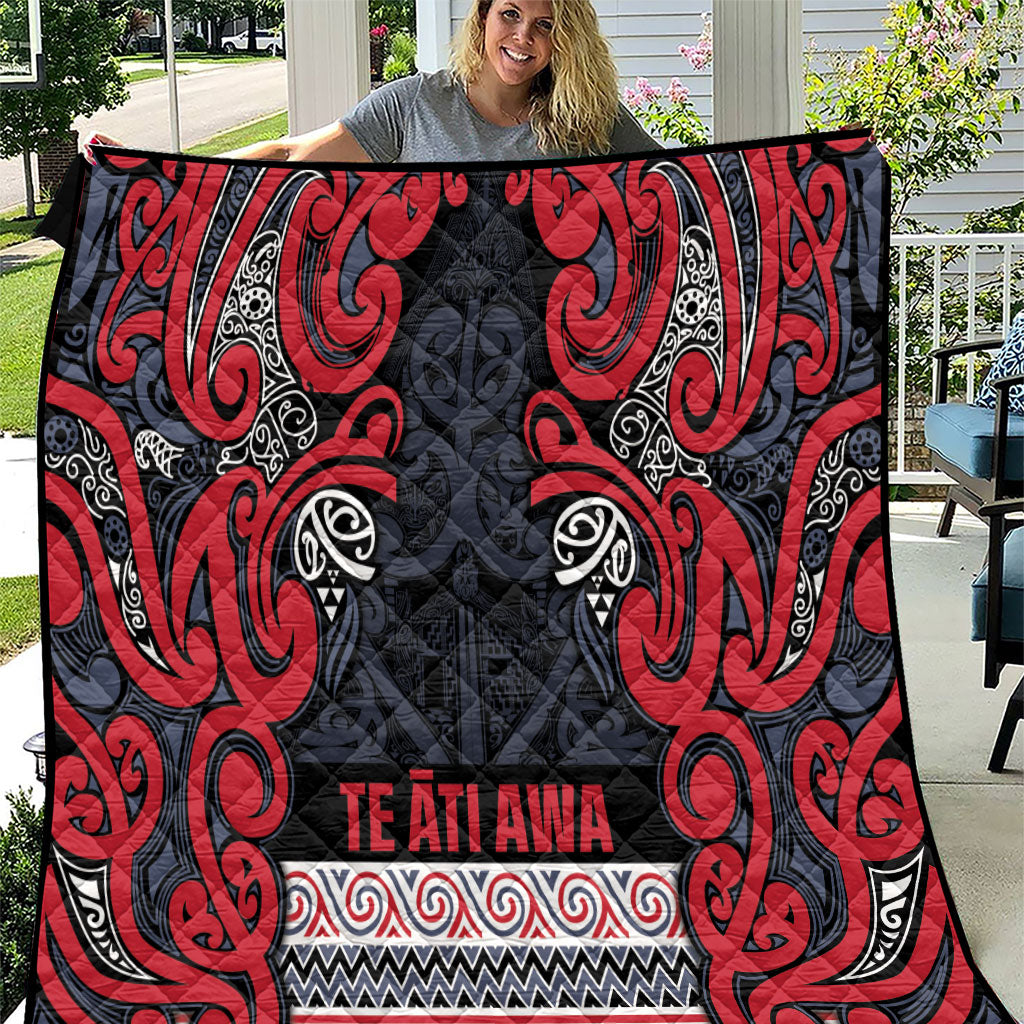 Aotearoa Iwi Te ati Awa Quilt Maori Wharenui House Tribal Pattern
