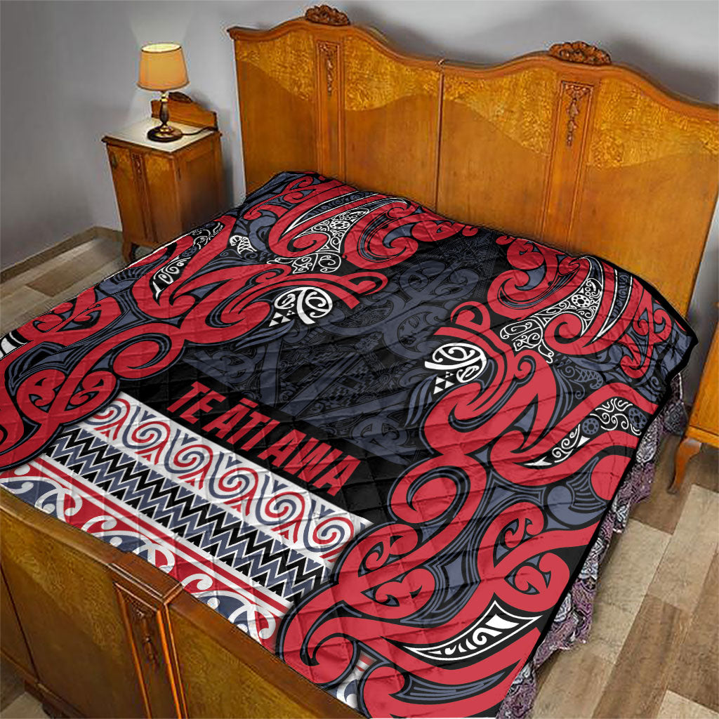 Aotearoa Iwi Te ati Awa Quilt Maori Wharenui House Tribal Pattern