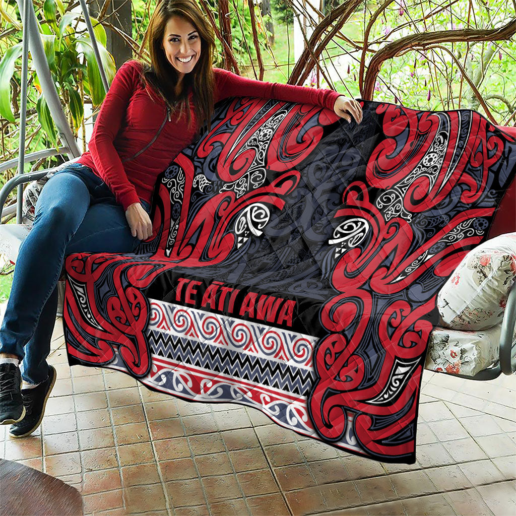 Aotearoa Iwi Te ati Awa Quilt Maori Wharenui House Tribal Pattern