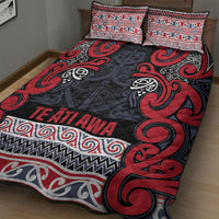 Aotearoa Iwi Te ati Awa Quilt Bed Set Maori Wharenui House Tribal Pattern