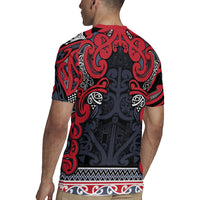 Aotearoa Iwi Te ati Awa Rugby Jersey Maori Wharenui House Tribal Pattern