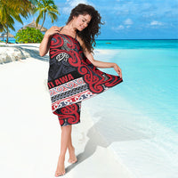Aotearoa Iwi Te ati Awa Sarong Maori Wharenui House Tribal Pattern
