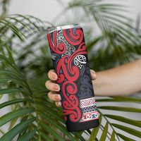 Aotearoa Iwi Te ati Awa Skinny Tumbler Maori Wharenui House Tribal Pattern