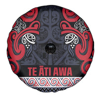 Aotearoa Iwi Te ati Awa Spare Tire Cover Maori Wharenui House Tribal Pattern