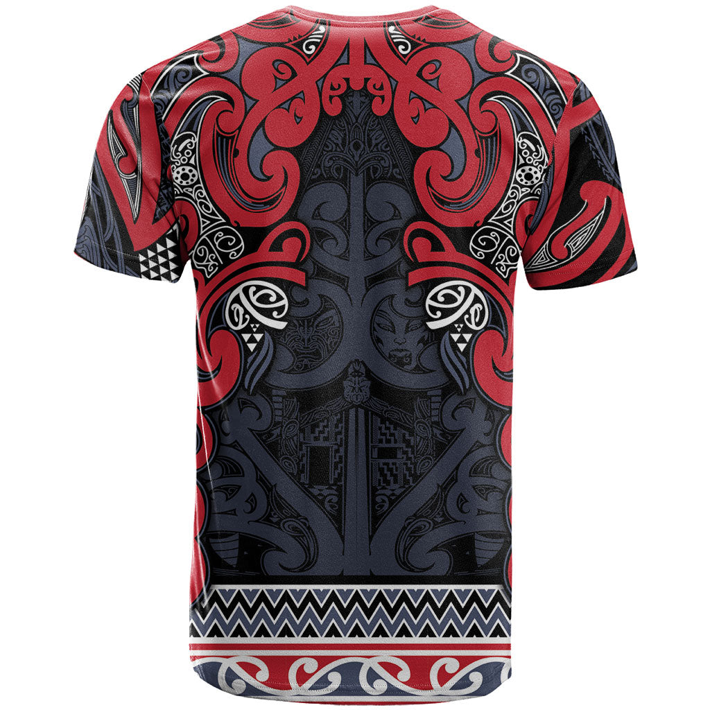 Aotearoa Iwi Te ati Awa T Shirt Maori Wharenui House Tribal Pattern