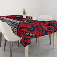 Aotearoa Iwi Te ati Awa Tablecloth Maori Wharenui House Tribal Pattern