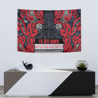 Aotearoa Iwi Te ati Awa Tapestry Maori Wharenui House Tribal Pattern