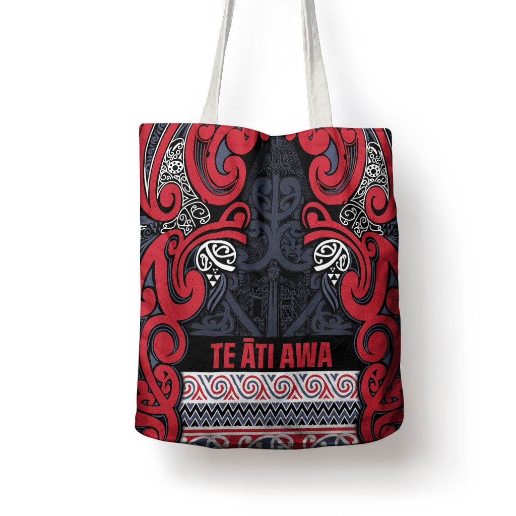 Aotearoa Iwi Te ati Awa Tote Bag Maori Wharenui House Tribal Pattern