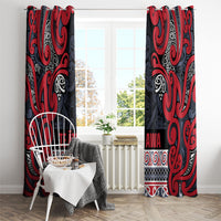 Aotearoa Iwi Te ati Awa Window Curtain Maori Wharenui House Tribal Pattern