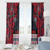 Aotearoa Iwi Te ati Awa Window Curtain Maori Wharenui House Tribal Pattern