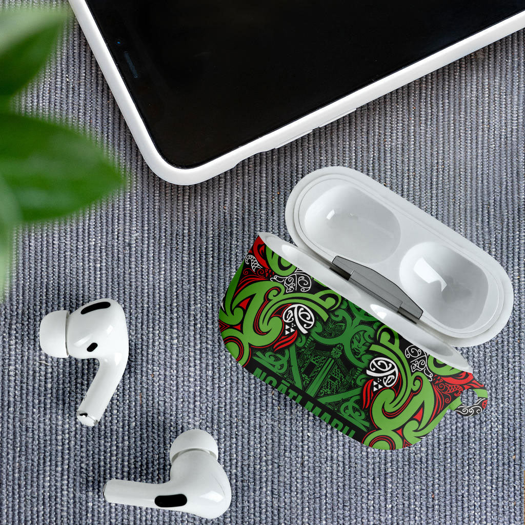 Aotearoa Iwi Ngati Maru Hauraki AirPods Case Maori Wharenui House Tribal Pattern