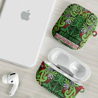 Aotearoa Iwi Ngati Maru Hauraki AirPods Case Maori Wharenui House Tribal Pattern