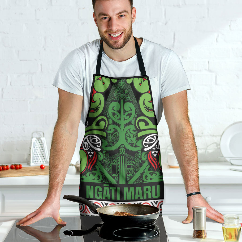 Aotearoa Iwi Ngati Maru Hauraki Apron Maori Wharenui House Tribal Pattern