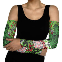 Aotearoa Iwi Ngati Maru Hauraki Arm Sleeves Maori Wharenui House Tribal Pattern