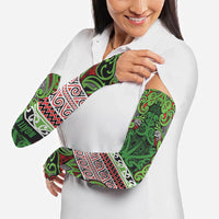 Aotearoa Iwi Ngati Maru Hauraki Arm Sleeves Maori Wharenui House Tribal Pattern