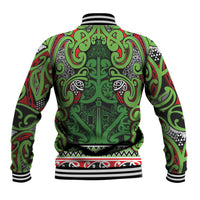 Aotearoa Iwi Ngati Maru Hauraki Baseball Jacket Maori Wharenui House Tribal Pattern