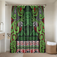 Aotearoa Iwi Ngati Maru Hauraki Bathroom Set Maori Wharenui House Tribal Pattern