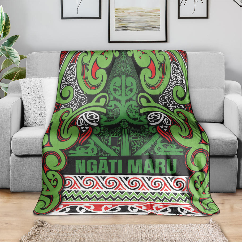Aotearoa Iwi Ngati Maru Hauraki Blanket Maori Wharenui House Tribal Pattern